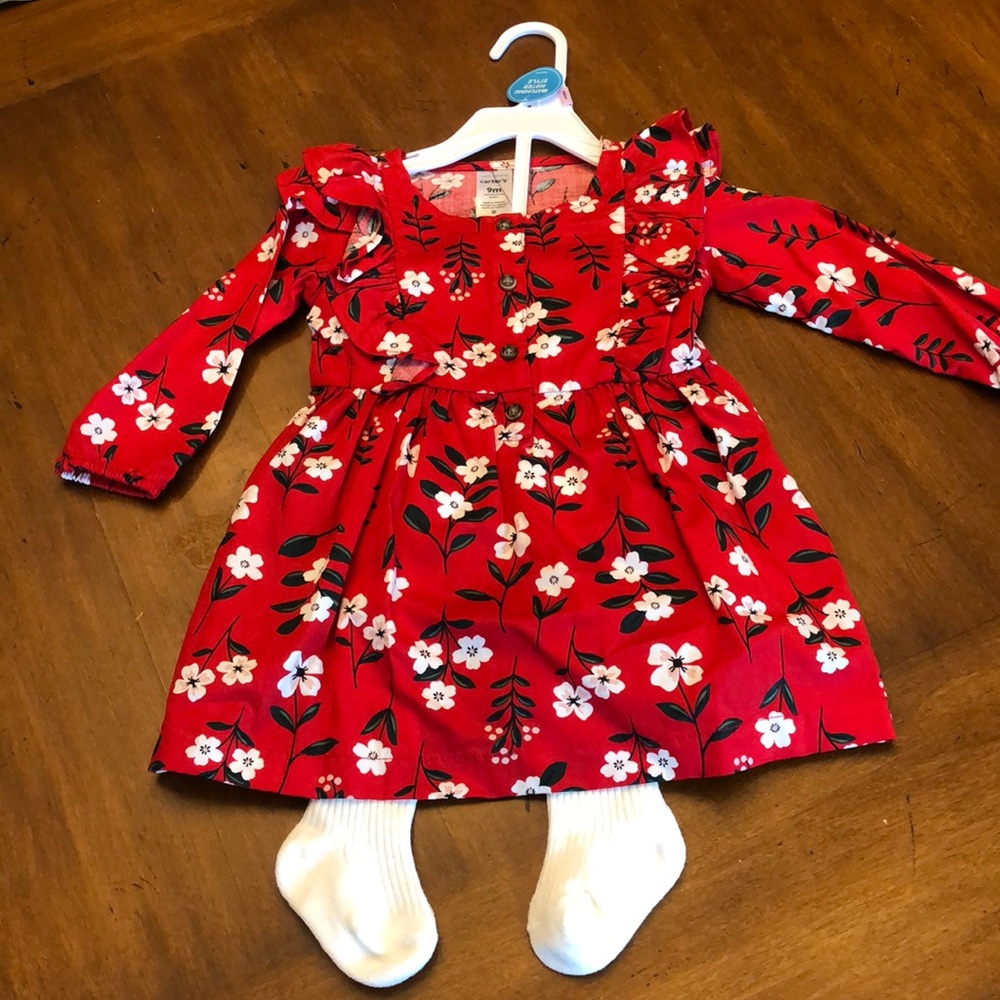 Sold Carter’s Dress and Tights - 9 Months